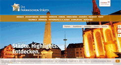 Desktop Screenshot of die-fraenkischen-staedte.de