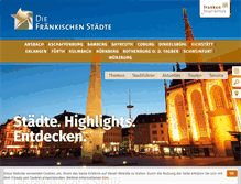 Tablet Screenshot of die-fraenkischen-staedte.de